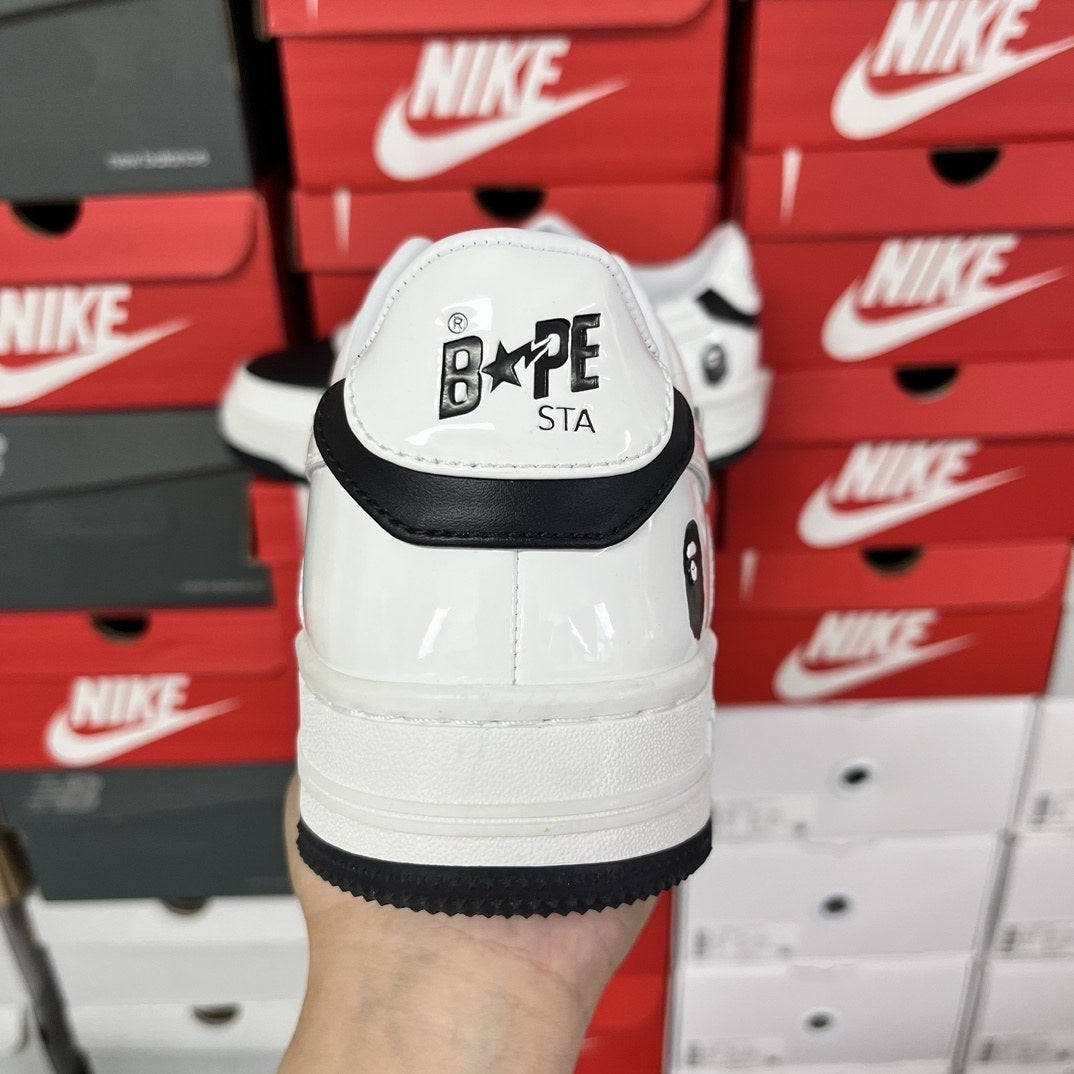 Bape Sta White Black Mirror