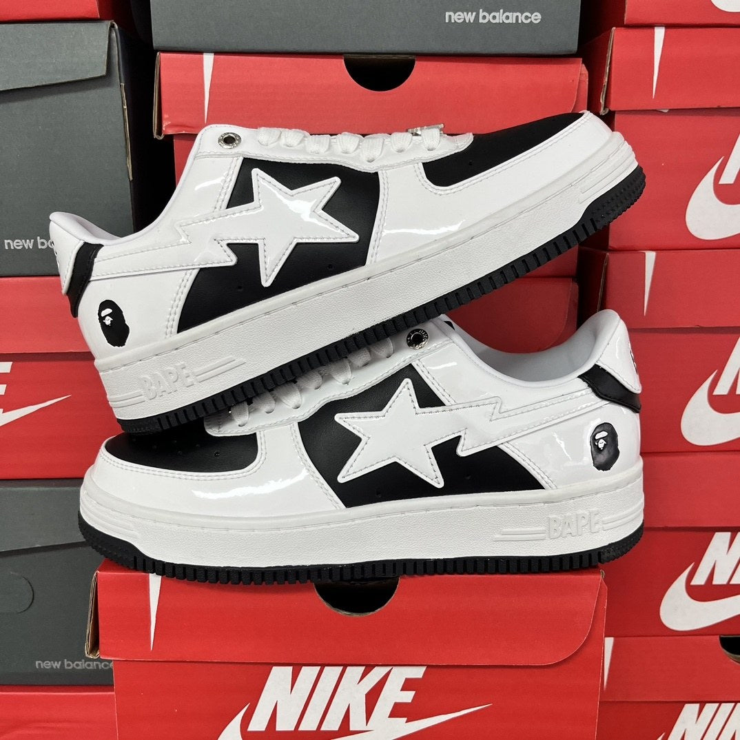 Bape Sta White Black Mirror