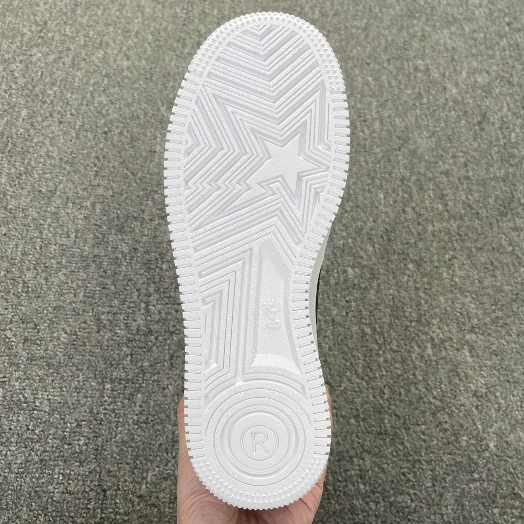Bape Sta White Black Patent
