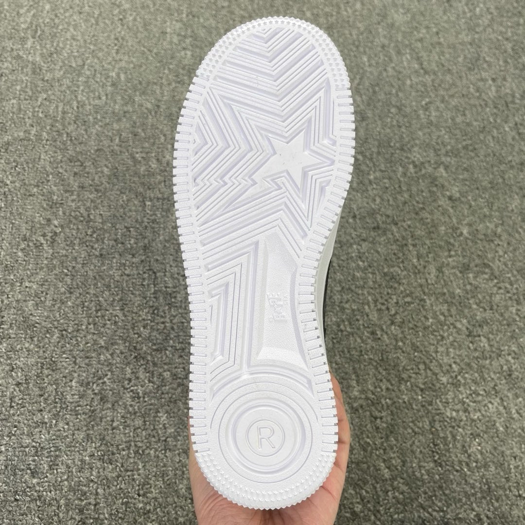Bape Sta White Black Patent Classic