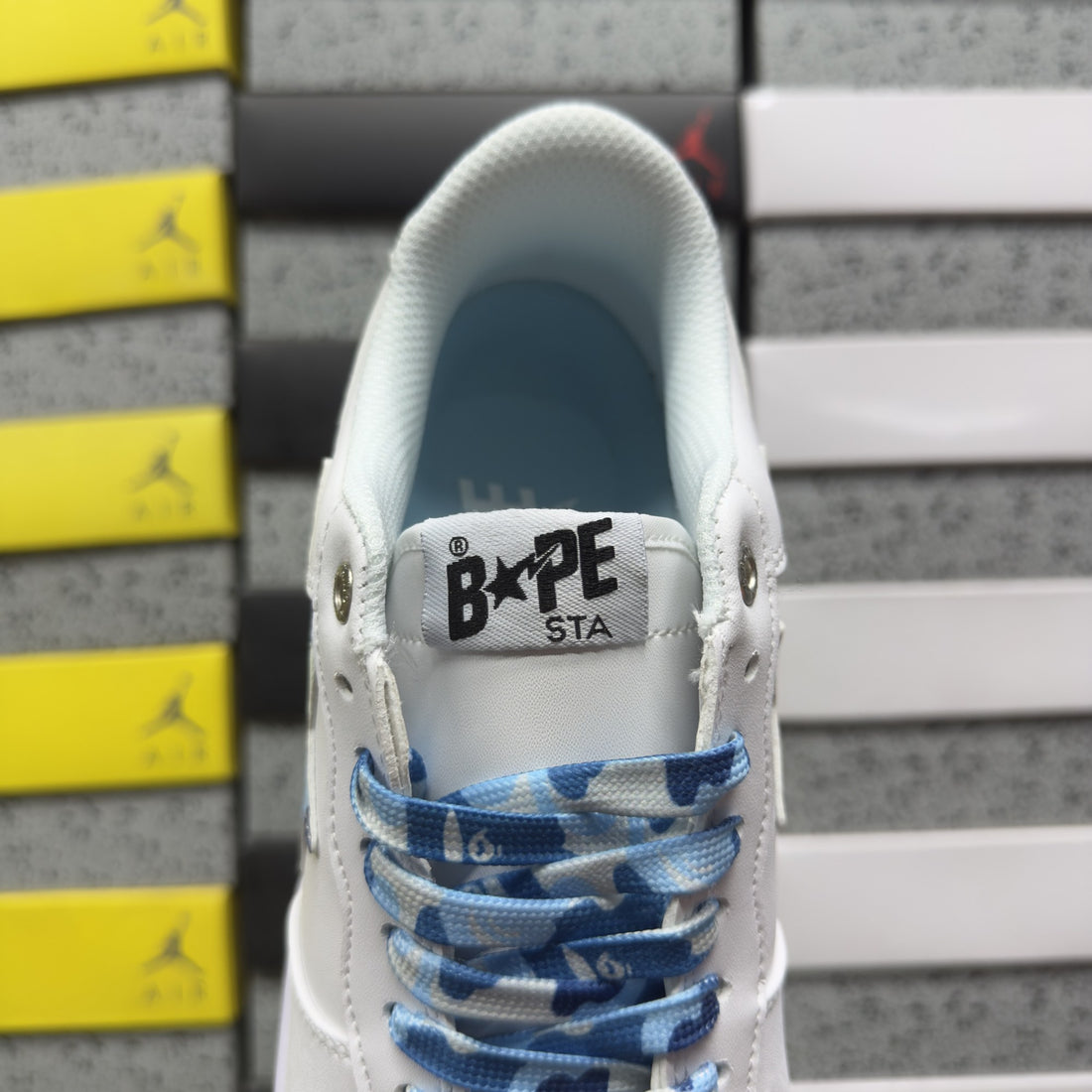 Bape Sta White Blue Camo