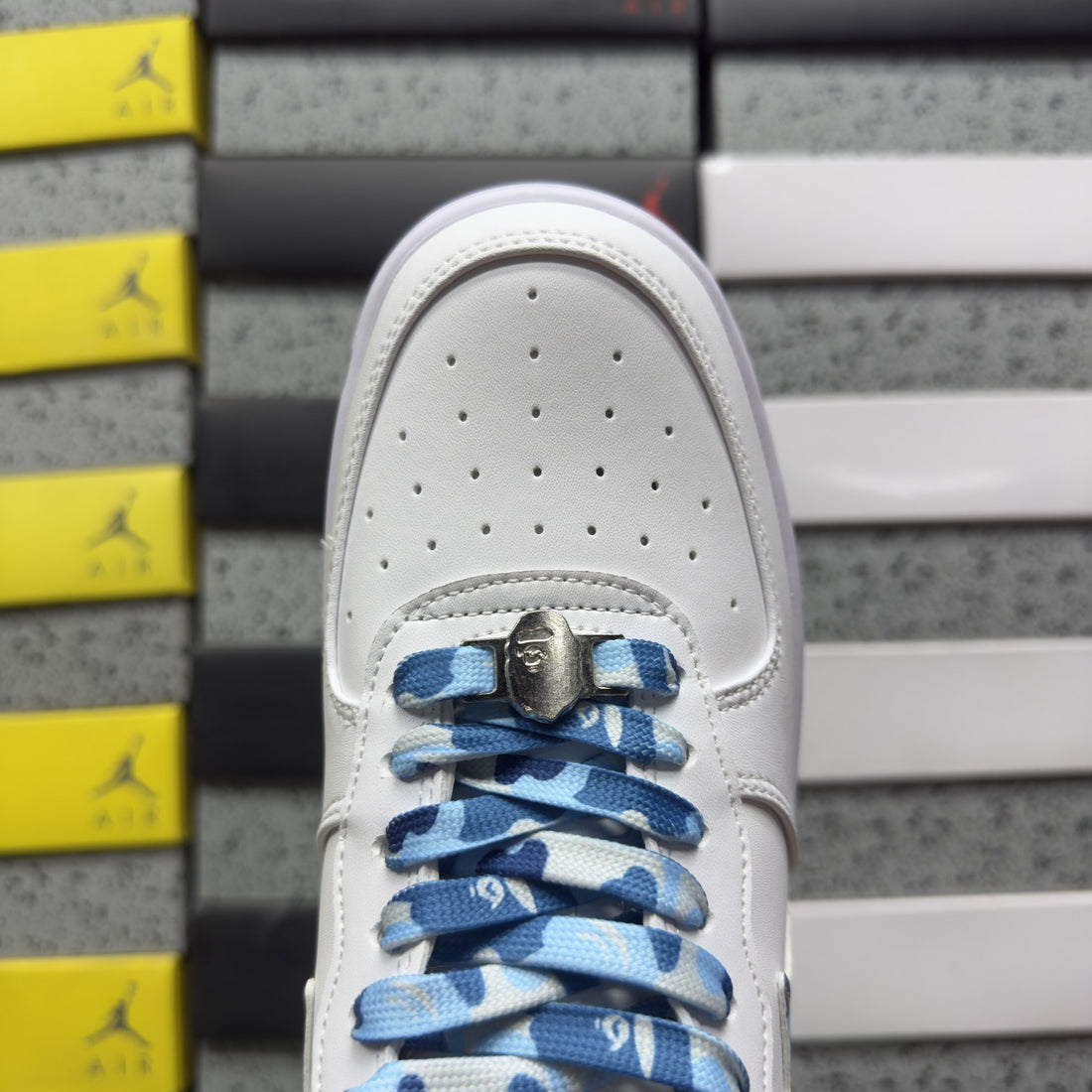 Bape Sta White Blue Camo