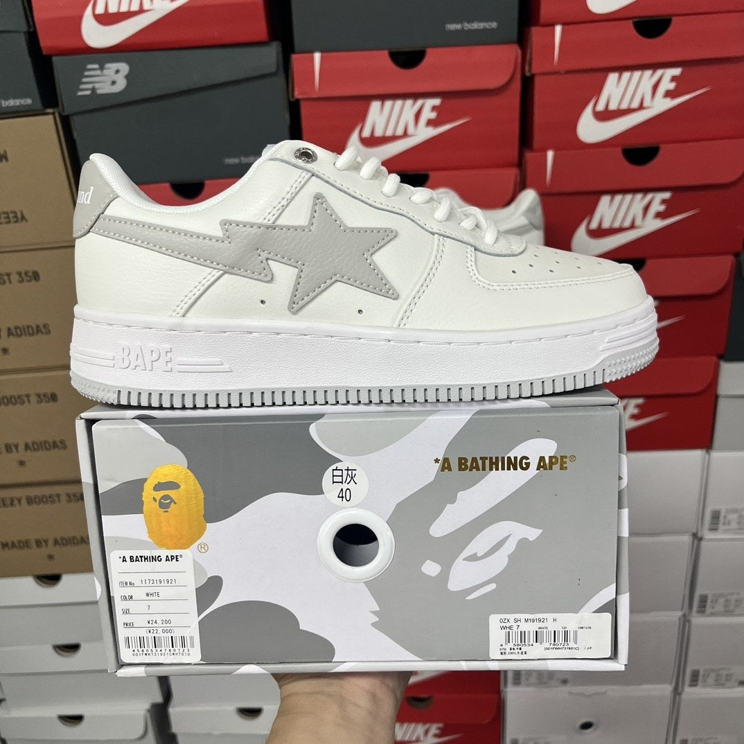 Bape Sta White Grey