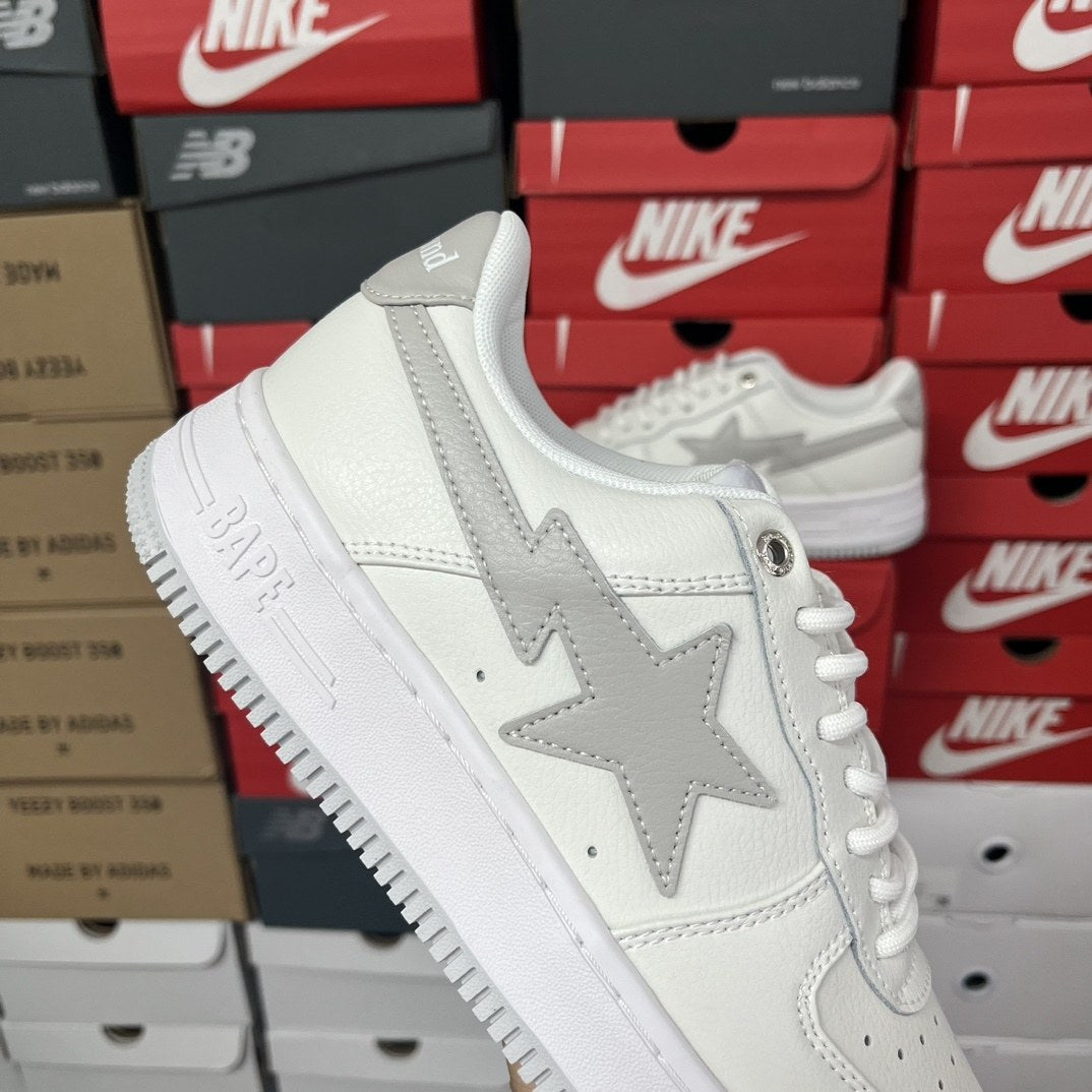 Bape Sta White Grey