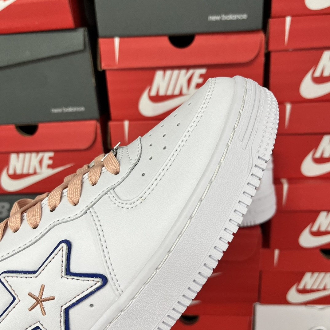 Bape Sta White Pink Outline