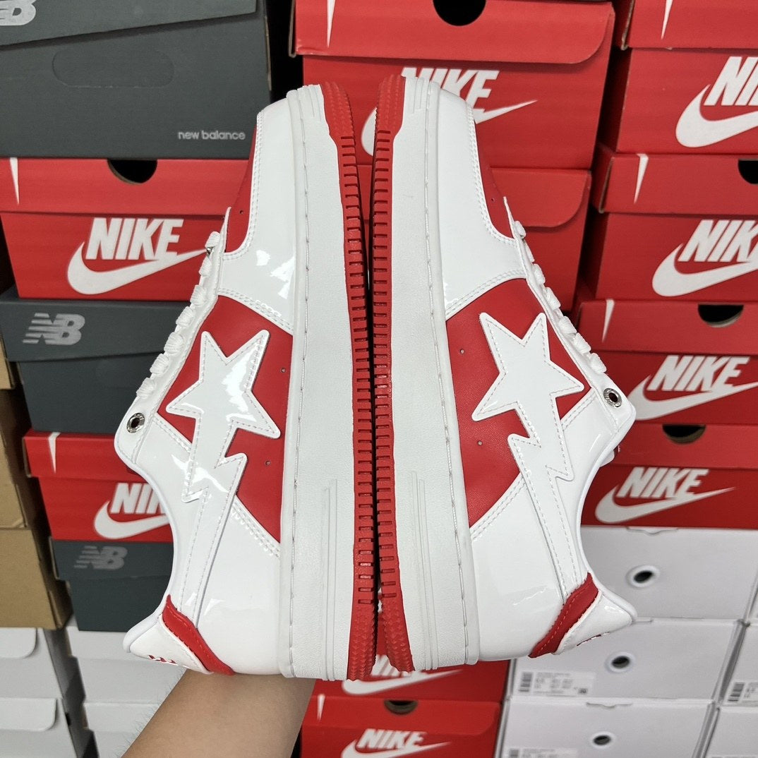 Bape Sta White Red Mirror