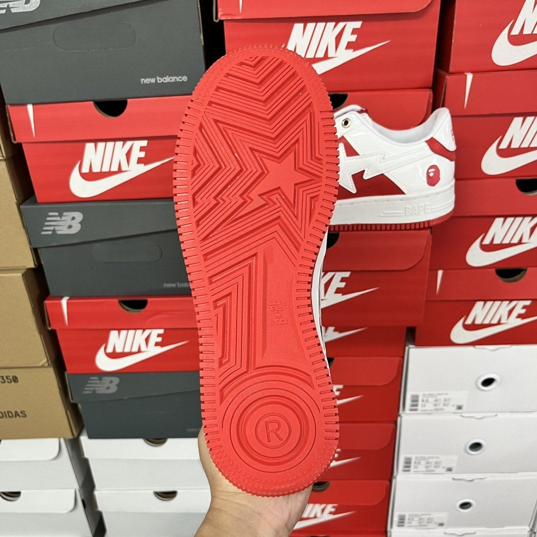 Bape Sta White Red Mirror