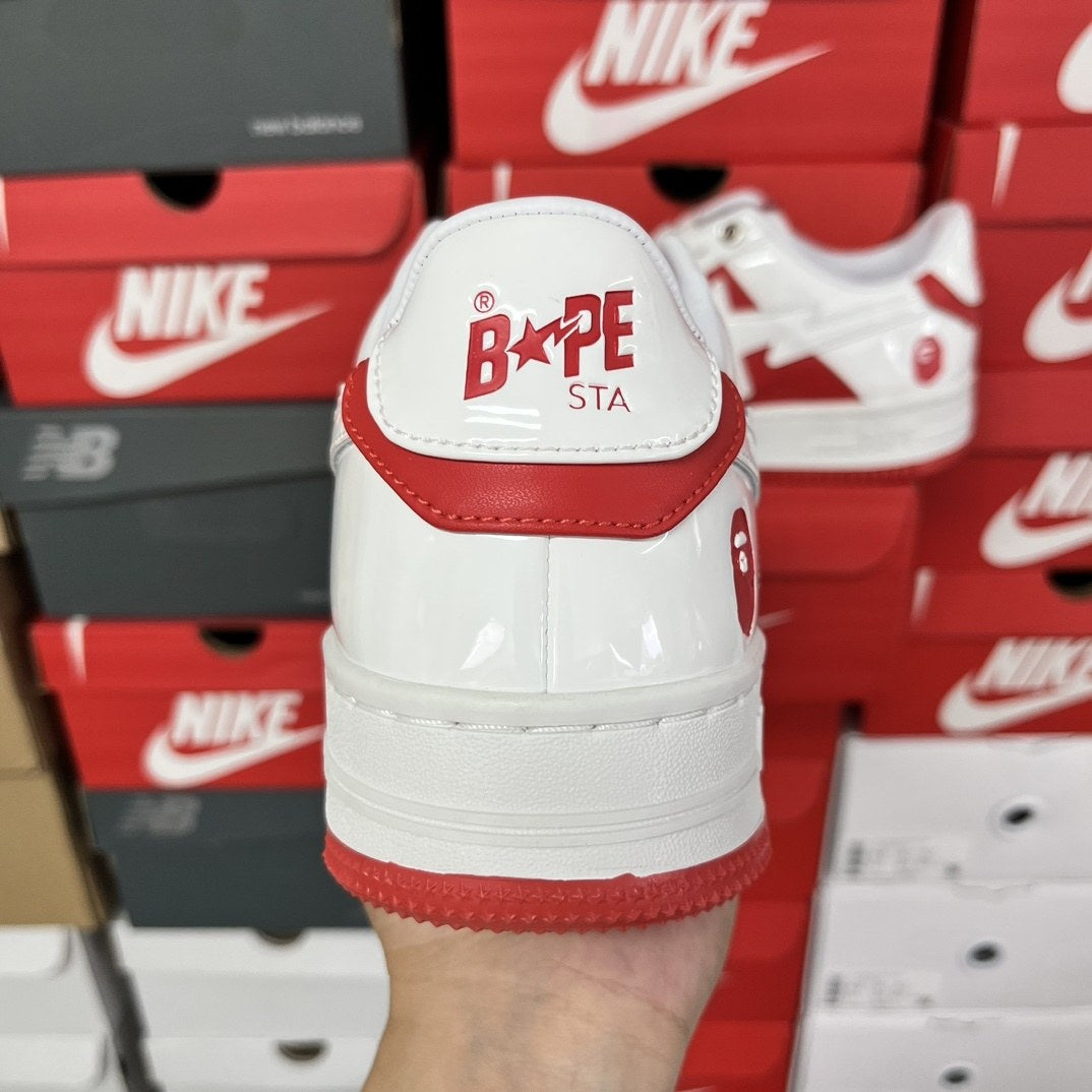 Bape Sta White Red Mirror
