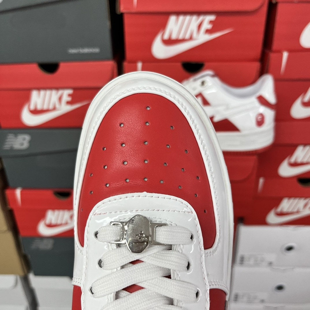 Bape Sta White Red Mirror