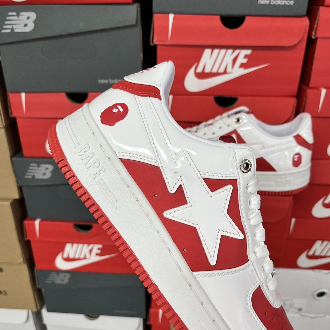 Bape Sta White Red Mirror