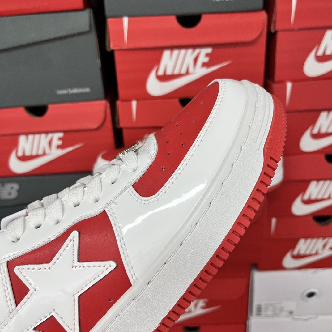 Bape Sta White Red Mirror