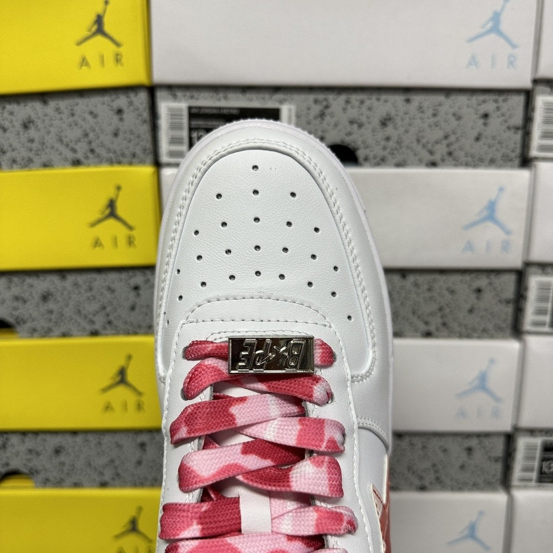 Bape Sta White Red Pink