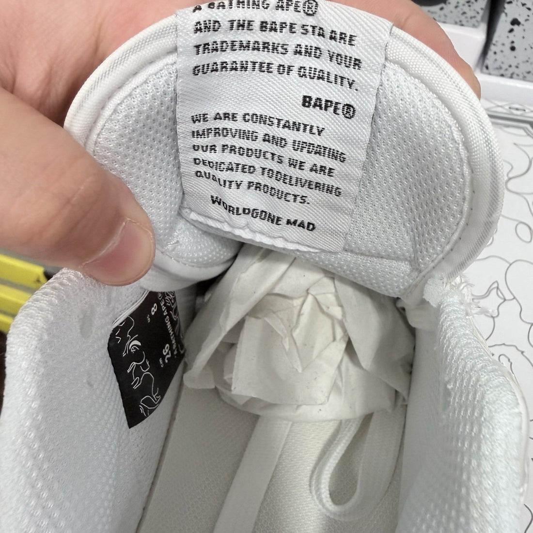 Bape Sta White Red Shark