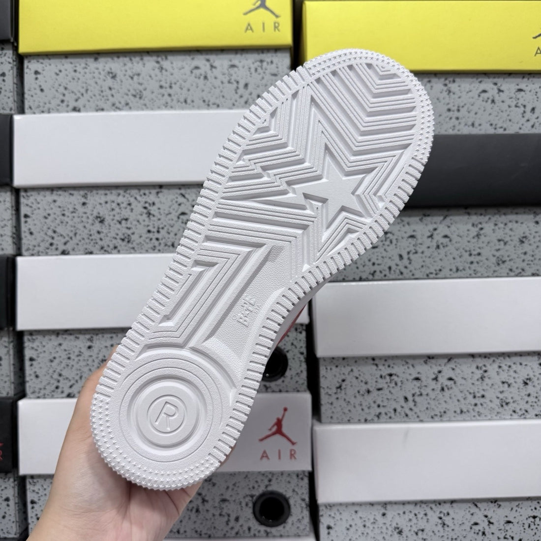 Bape Sta White Red Shark