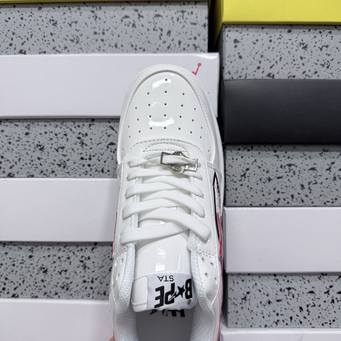 Bape Sta White Red Shark