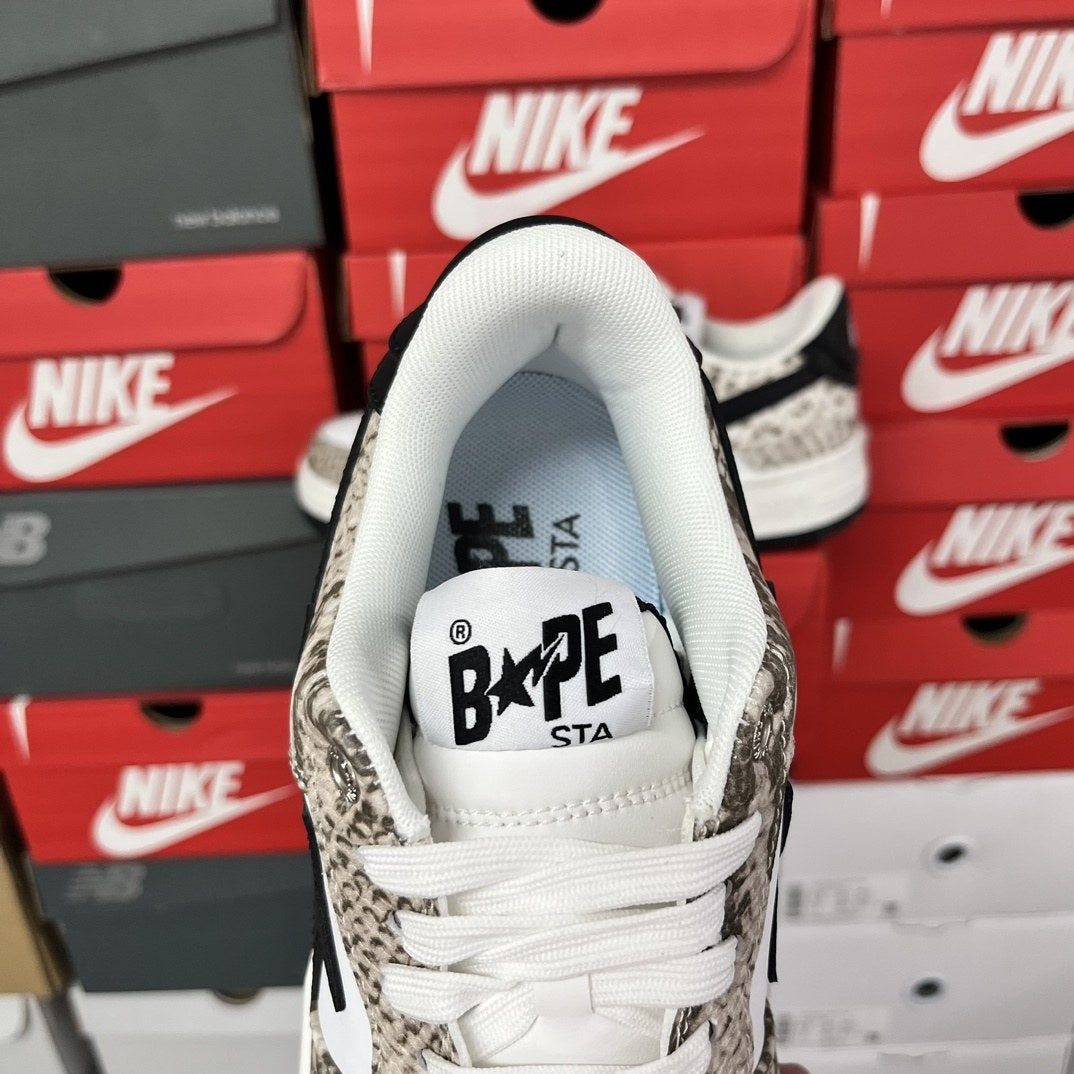 Bape Sta White Snakeskin