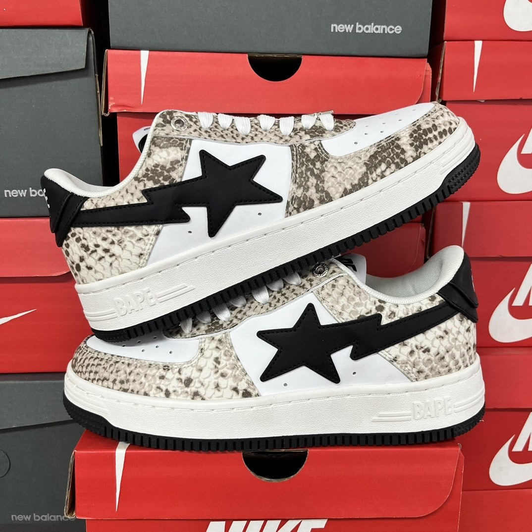 Bape Sta White Snakeskin