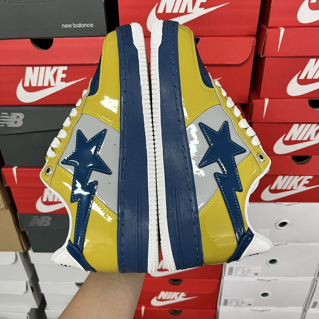 Bape Sta Yellow Blue Patent