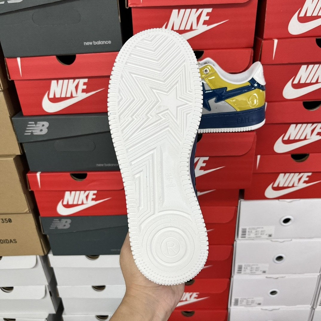 Bape Sta Yellow Blue Patent