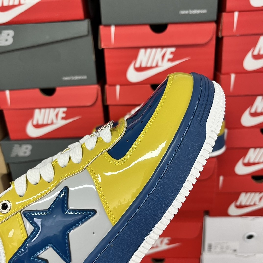 Bape Sta Yellow Blue Patent