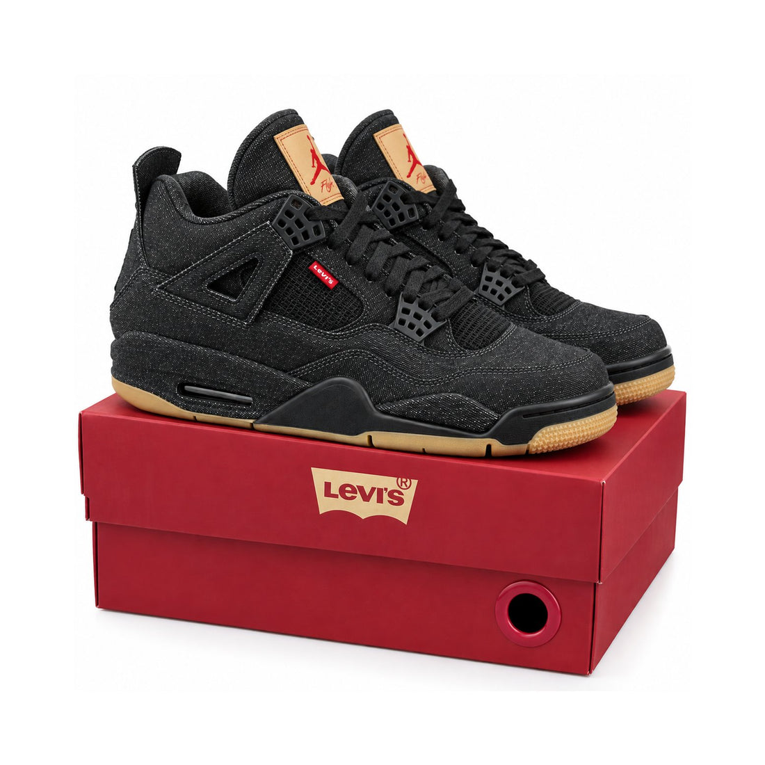 Levi's x Air Jordan 4 Retro Black Denim