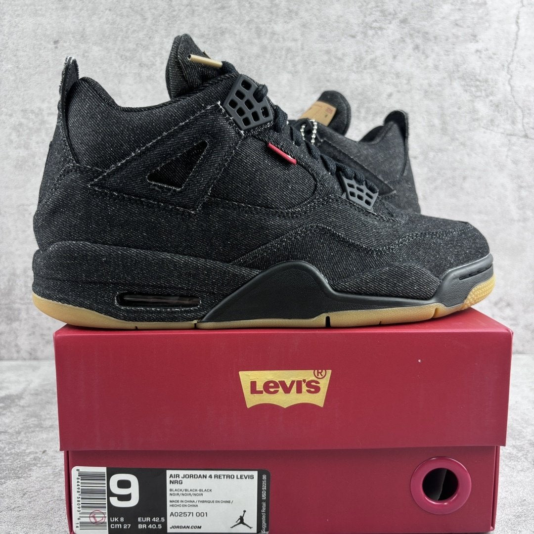 Levi's x Air Jordan 4 Retro Black Denim