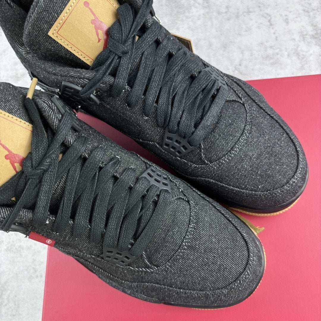 Levi's x Air Jordan 4 Retro Black Denim