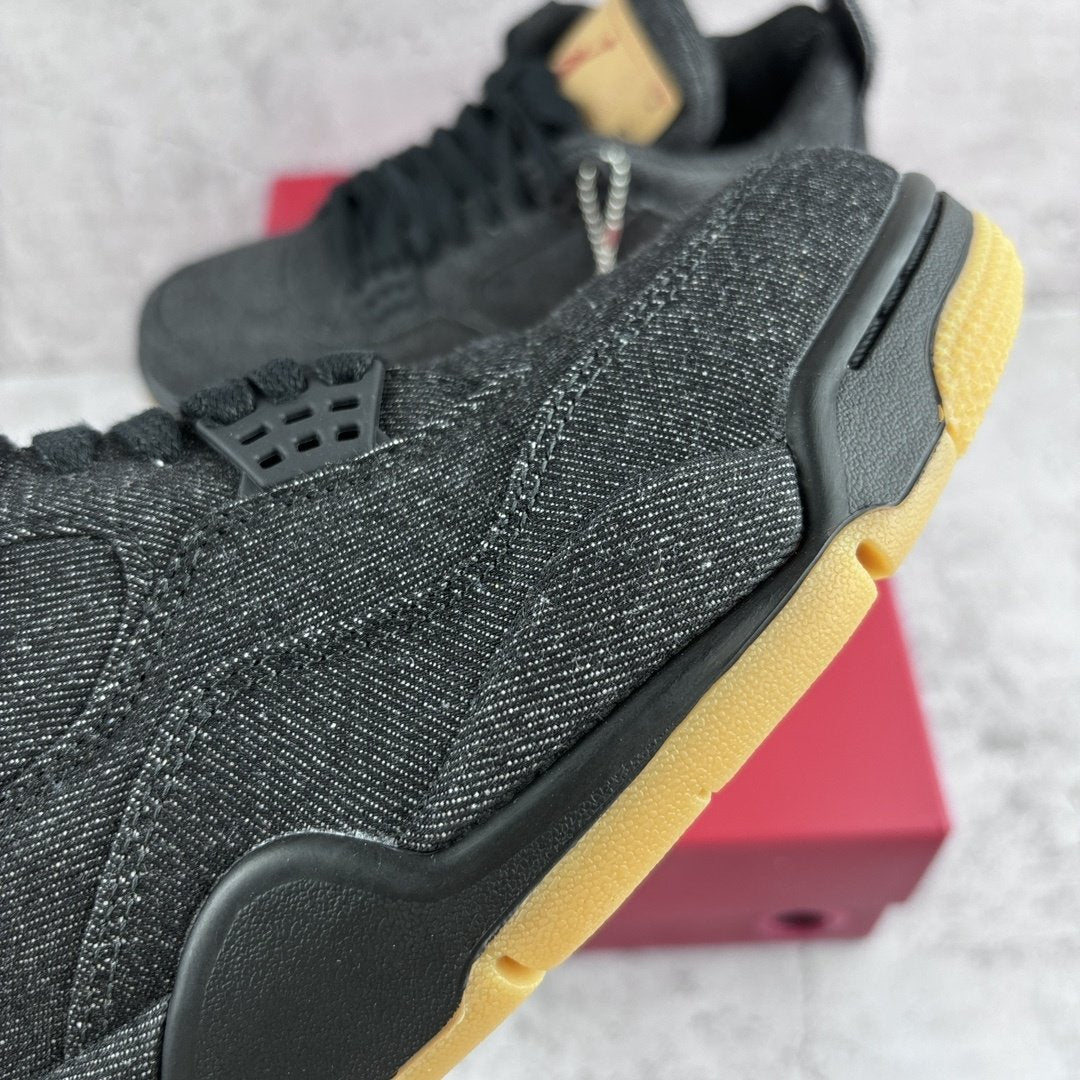 Levi's x Air Jordan 4 Retro Black Denim