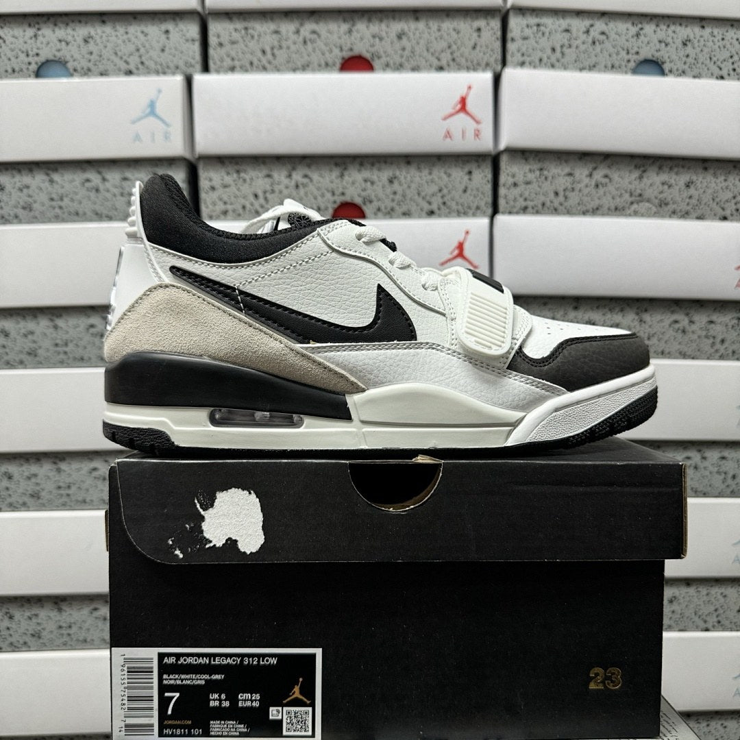Jordan Legacy 312 Low Black Sail Grey