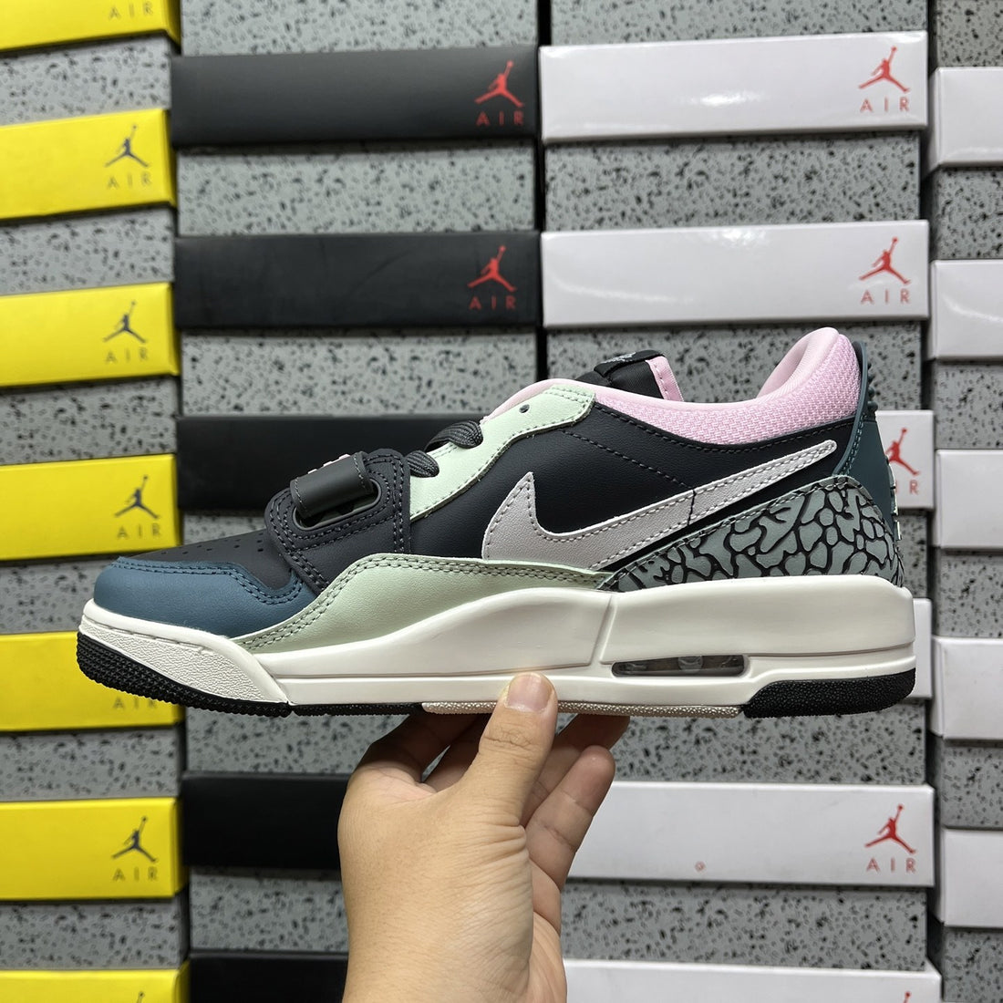 Jordan Legacy 312 Low Pink Mint Navy