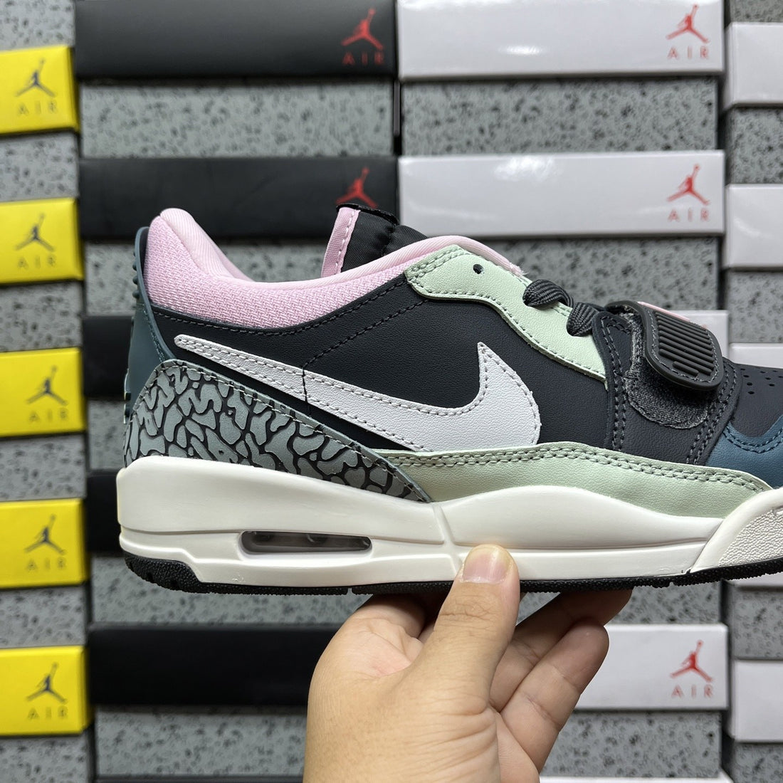 Jordan Legacy 312 Low Pink Mint Navy