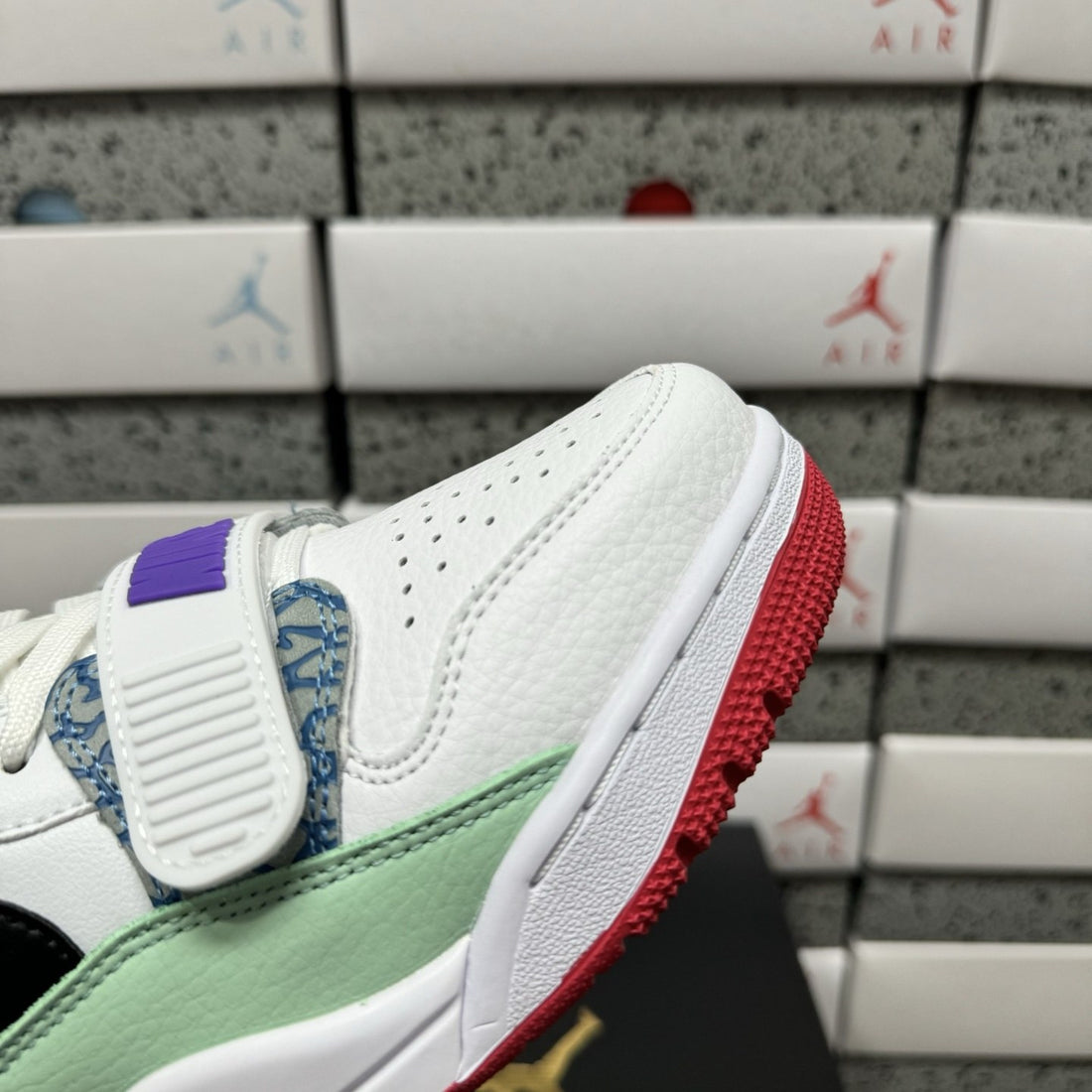 Jordan Legacy 312 Low Sail Blue Green Red