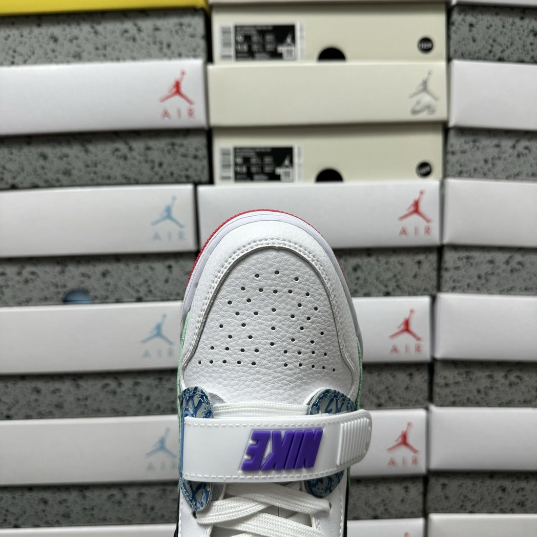 Jordan Legacy 312 Low Sail Blue Green Red