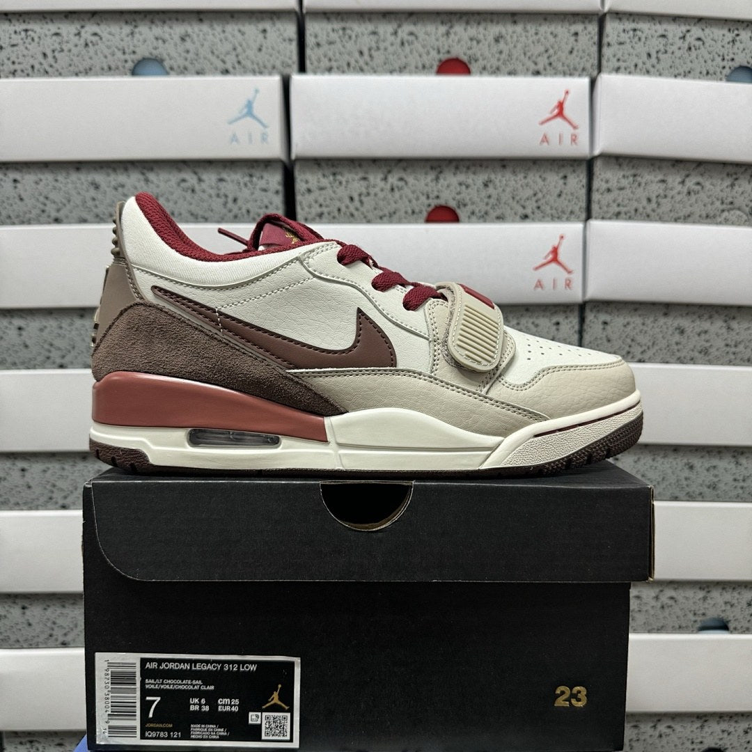 Jordan Legacy 312 Low Sail Burgundy Mocha