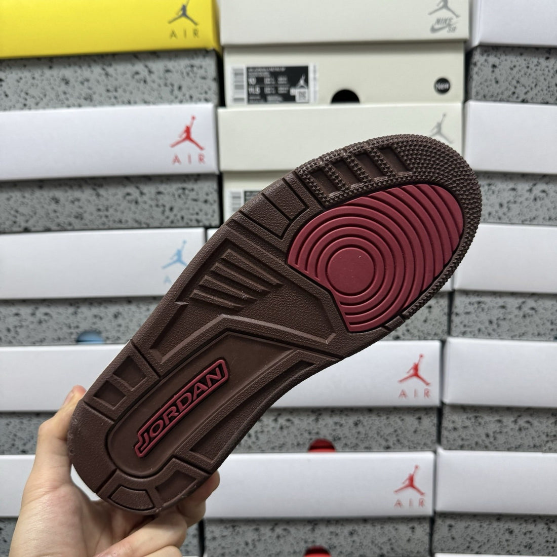 Jordan Legacy 312 Low Sail Burgundy Mocha