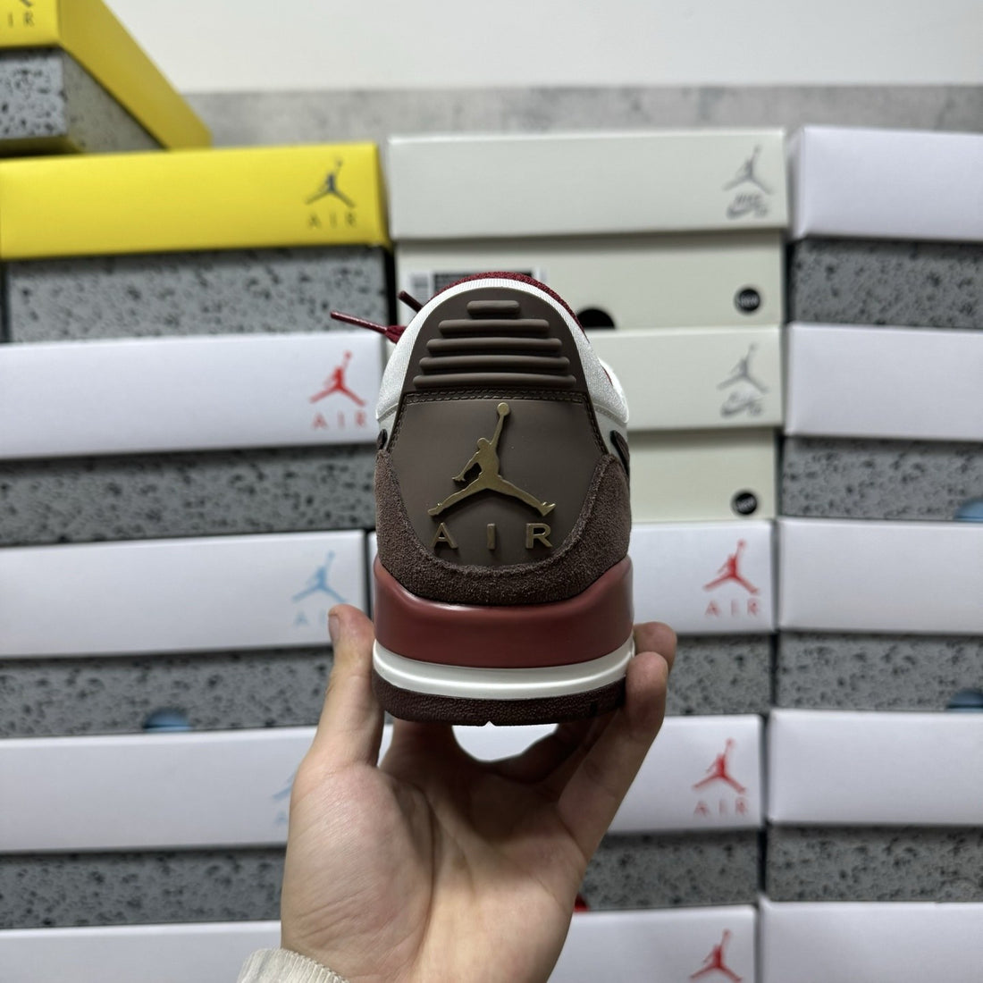Jordan Legacy 312 Low Sail Burgundy Mocha