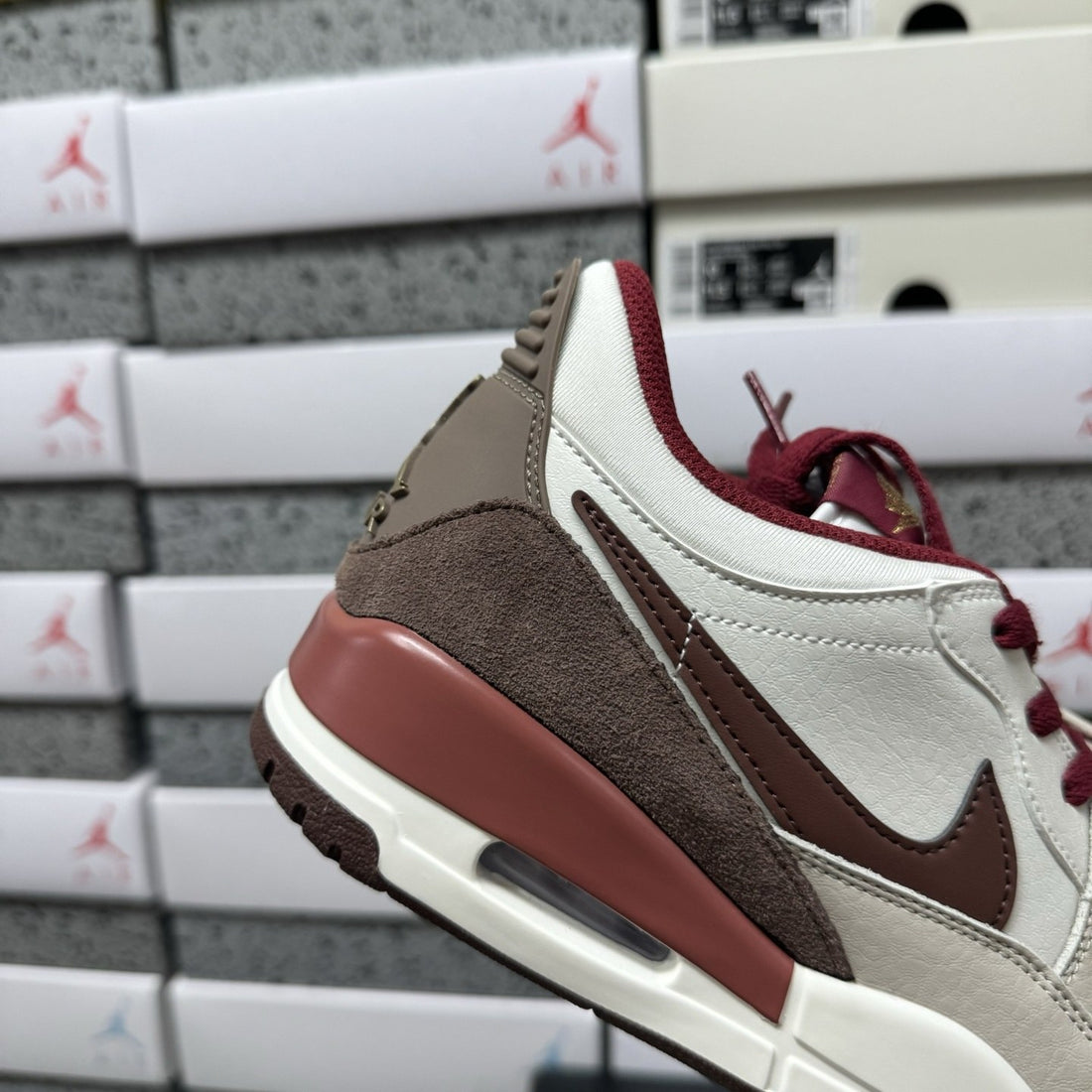 Jordan Legacy 312 Low Sail Burgundy Mocha