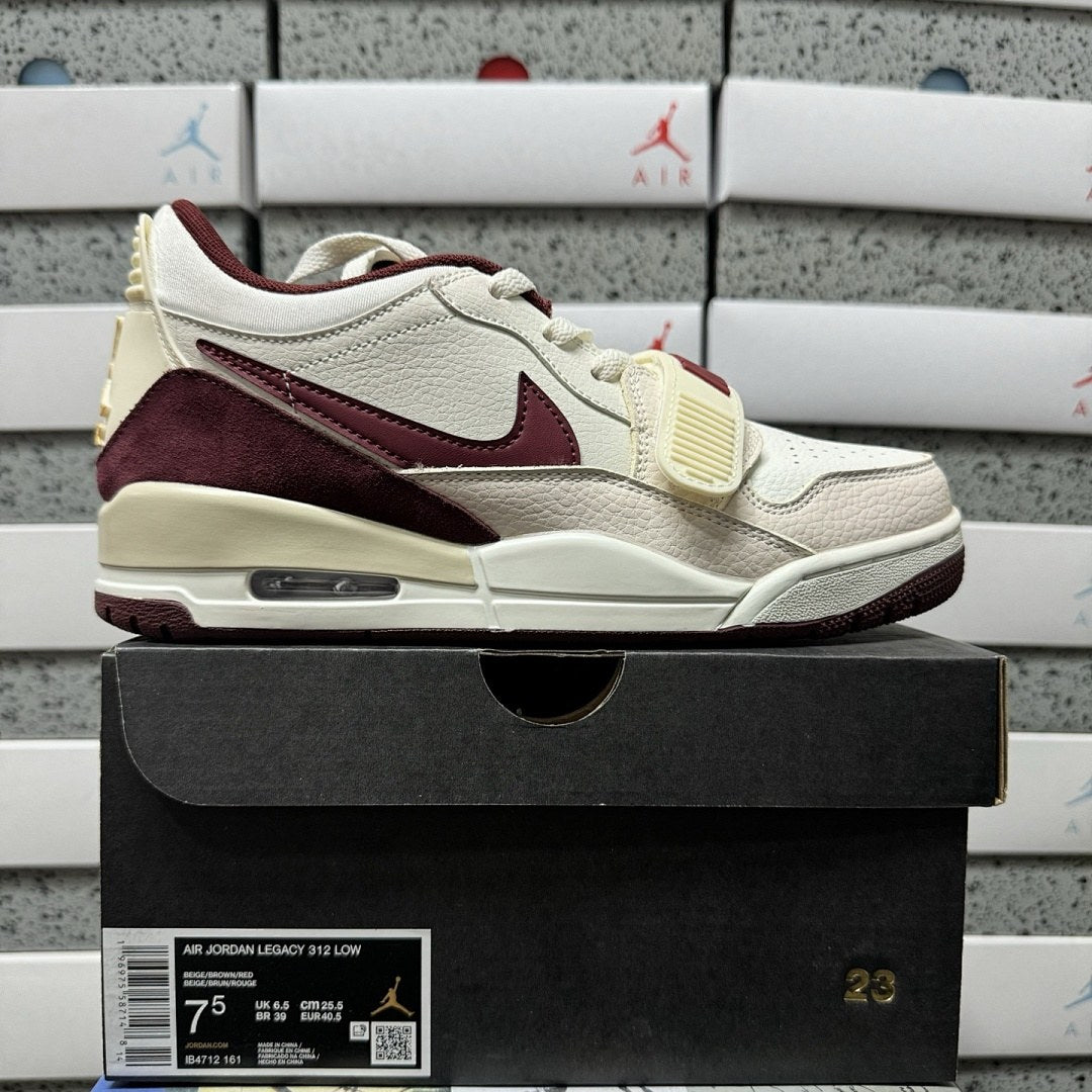 Jordan Legacy 312 Low Sail Burgundy Suede