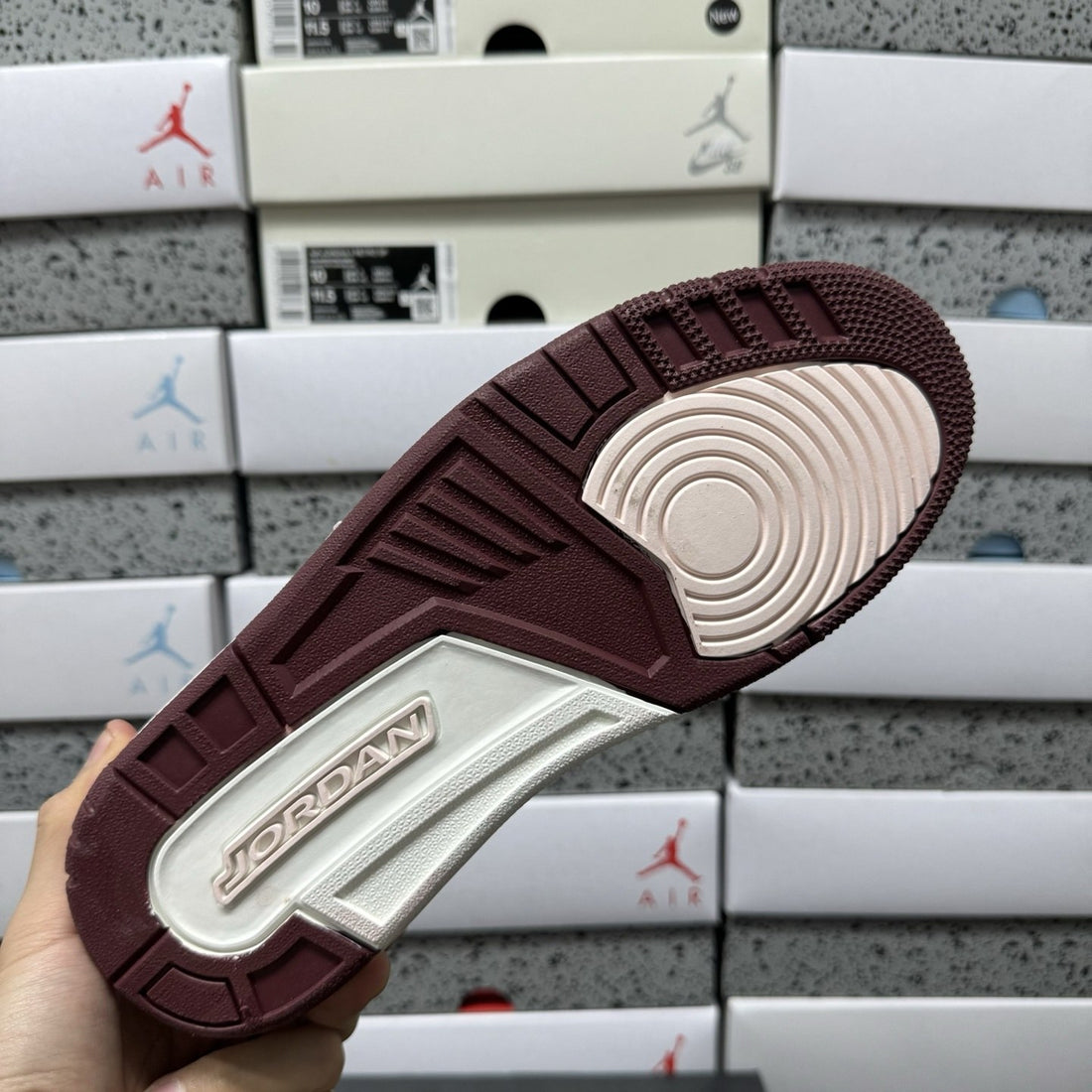 Jordan Legacy 312 Low Sail Burgundy Suede