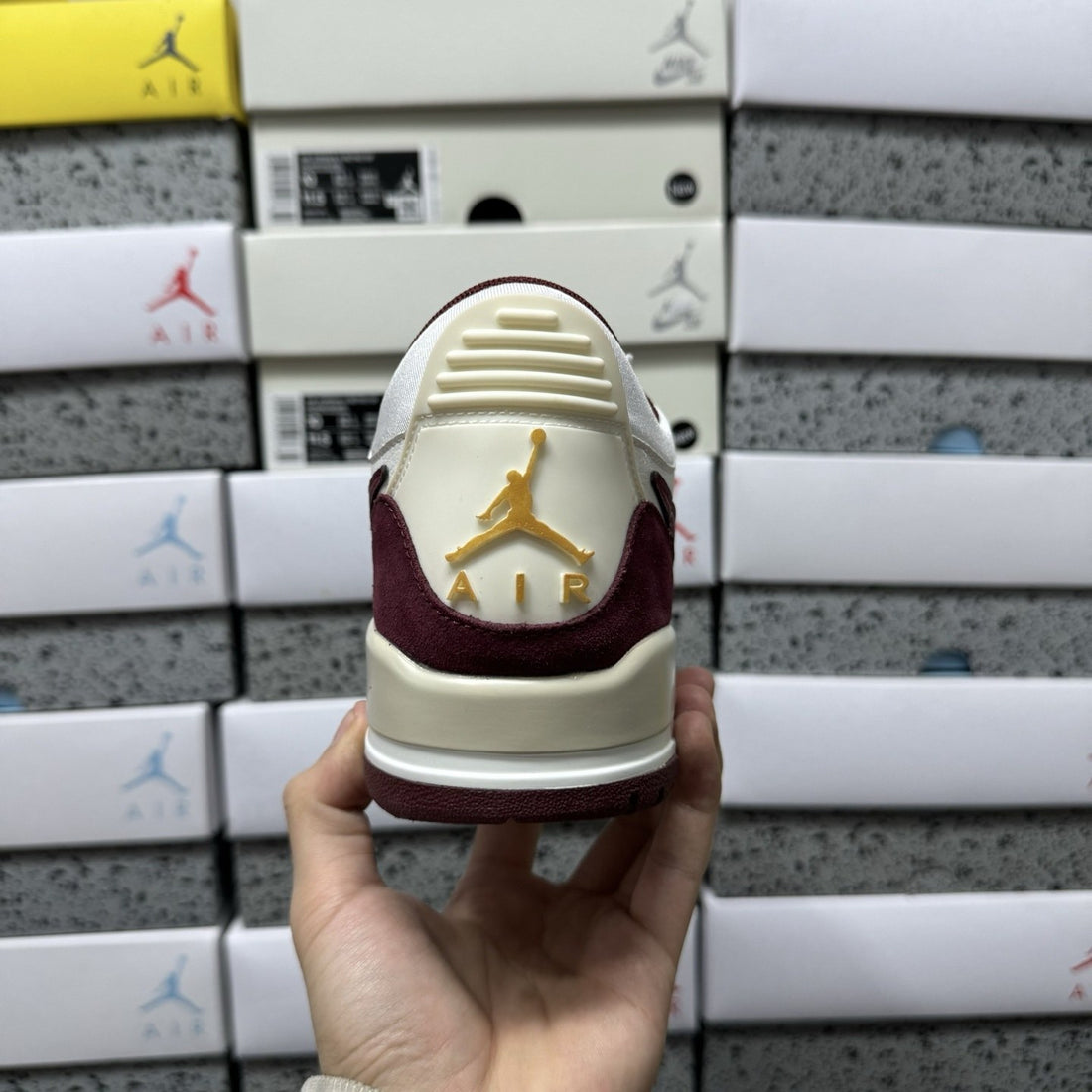 Jordan Legacy 312 Low Sail Burgundy Suede