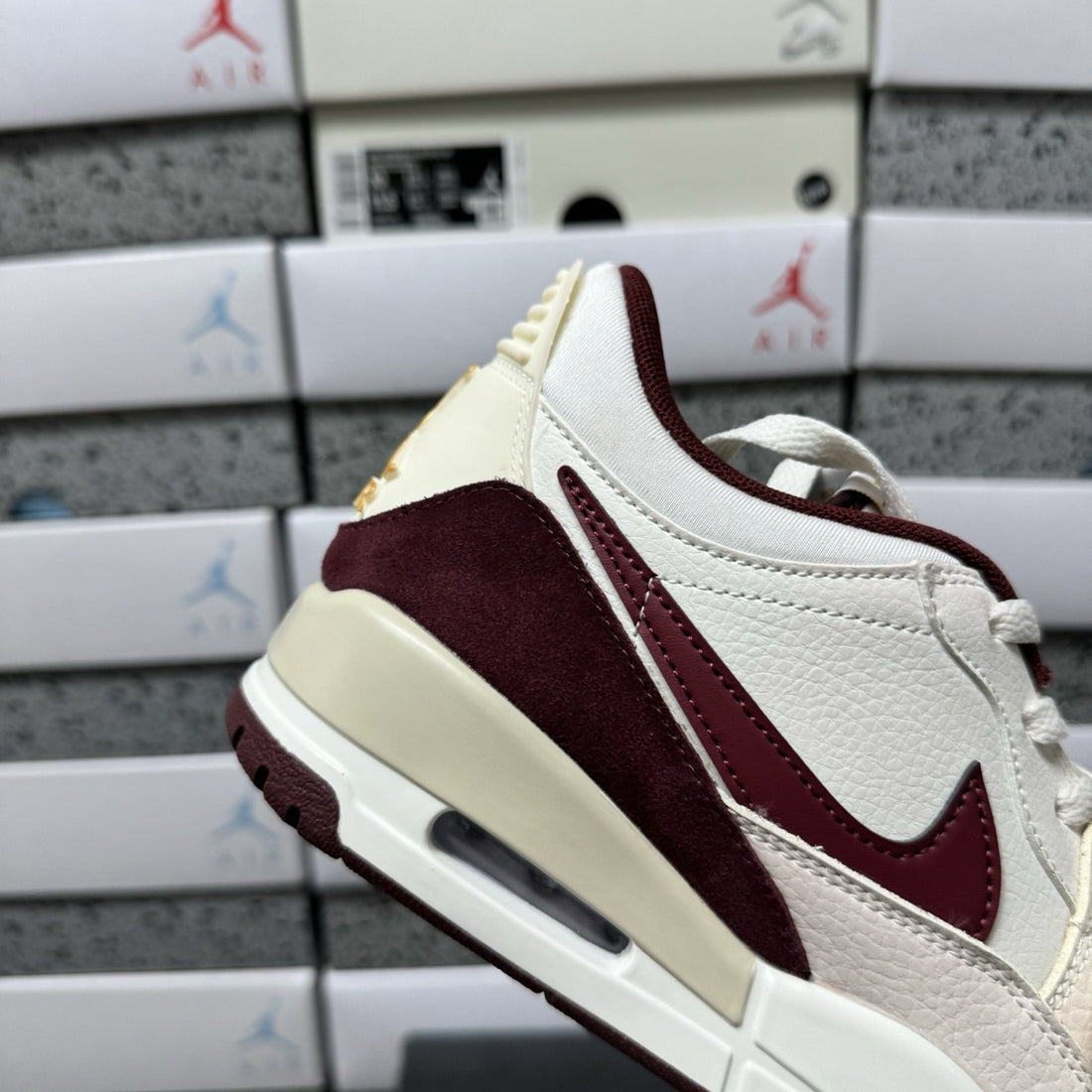 Jordan Legacy 312 Low Sail Burgundy Suede