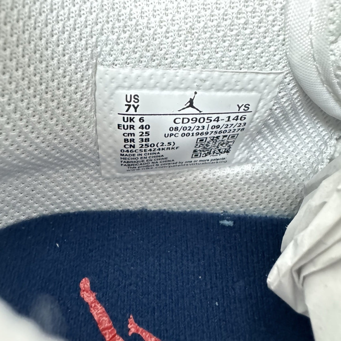 Jordan Legacy 312 Low Sail Navy Red Cement