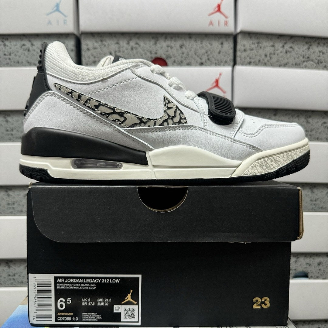 Jordan Legacy 312 Low White Black Camo
