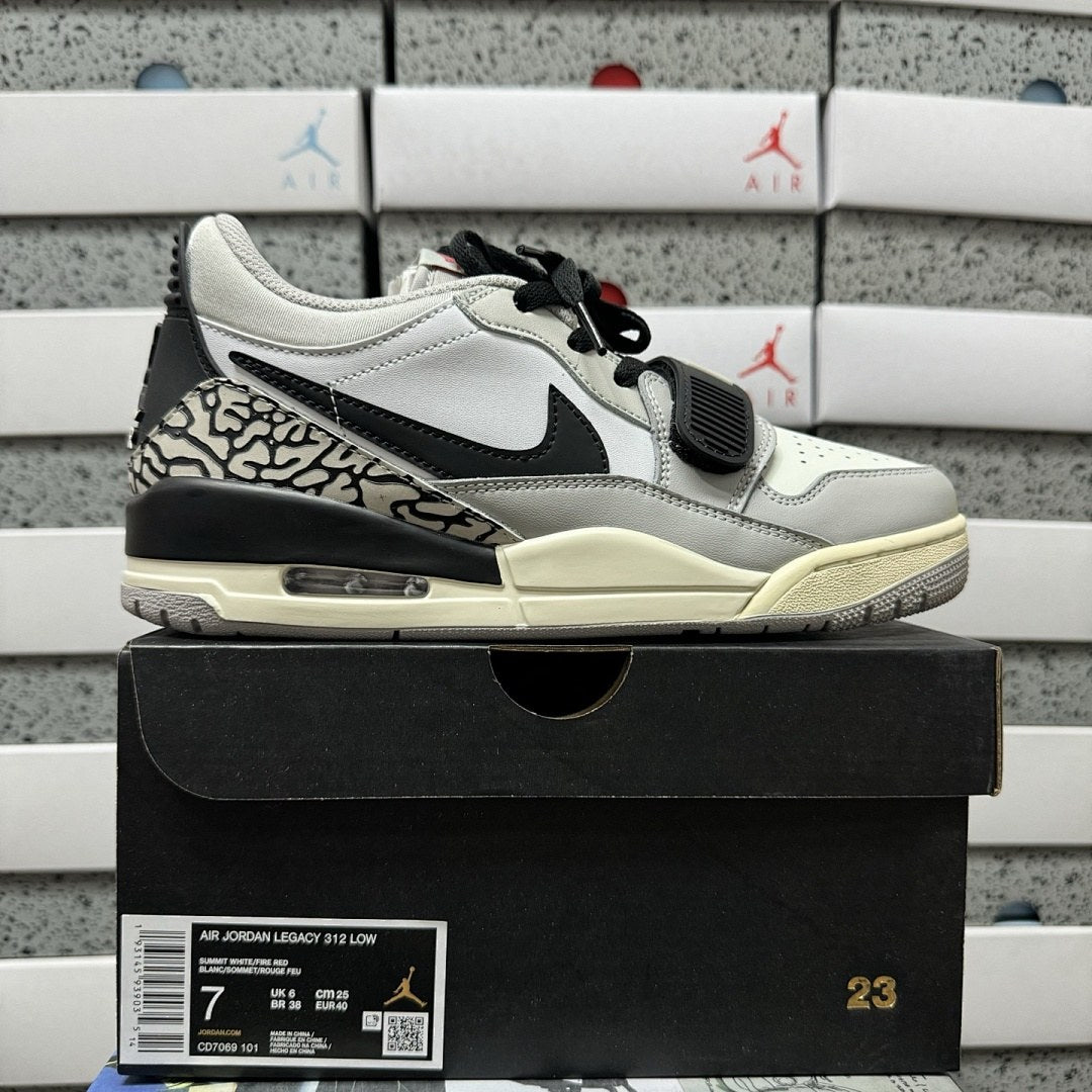 Jordan Legacy 312 Low White Black Cement