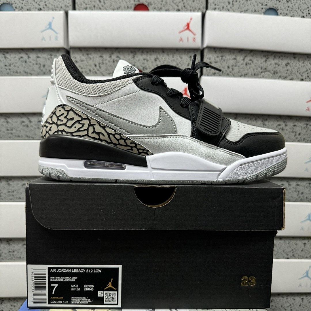 Jordan Legacy 312 Low White Black Cement Classic