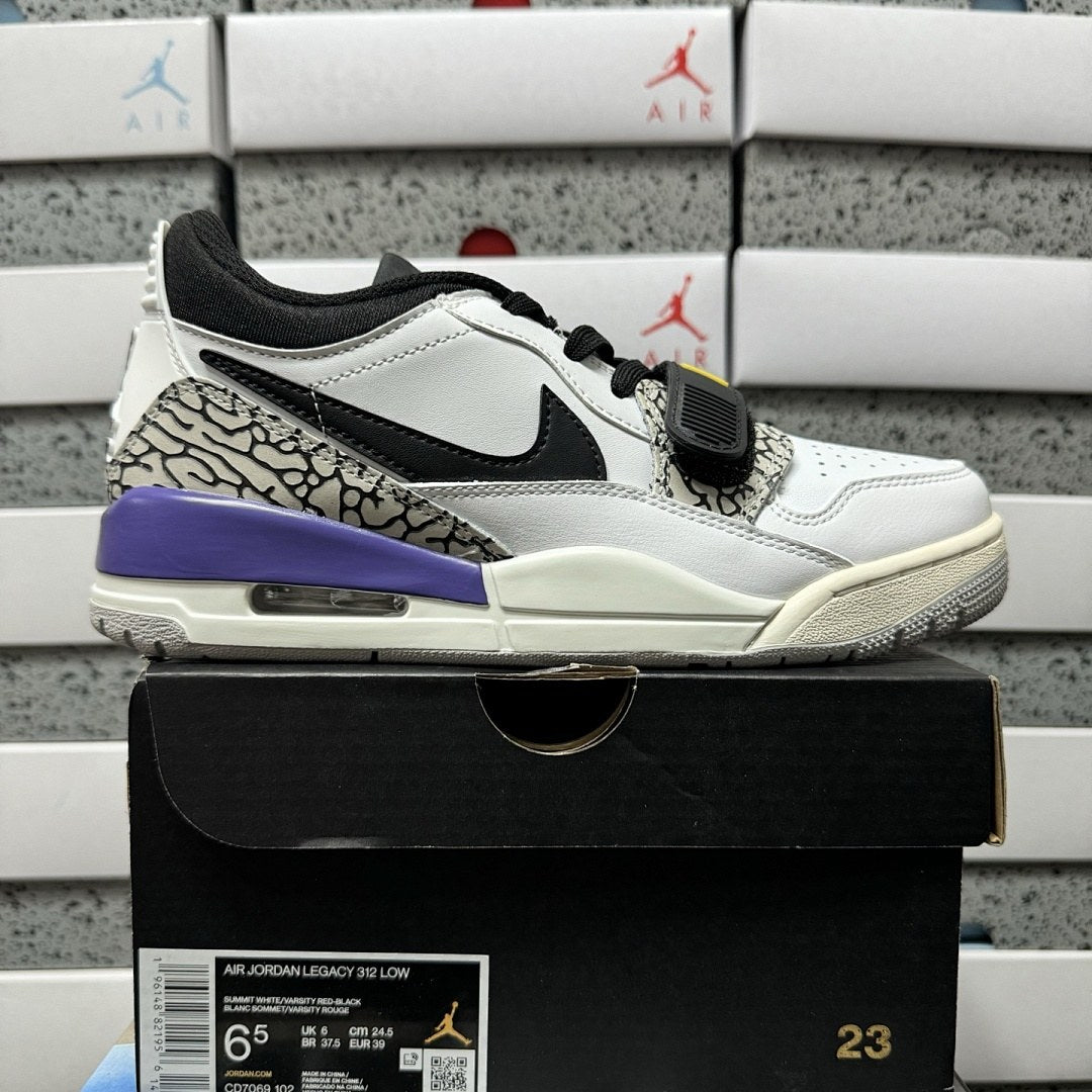Jordan Legacy 312 Low White Black Purple