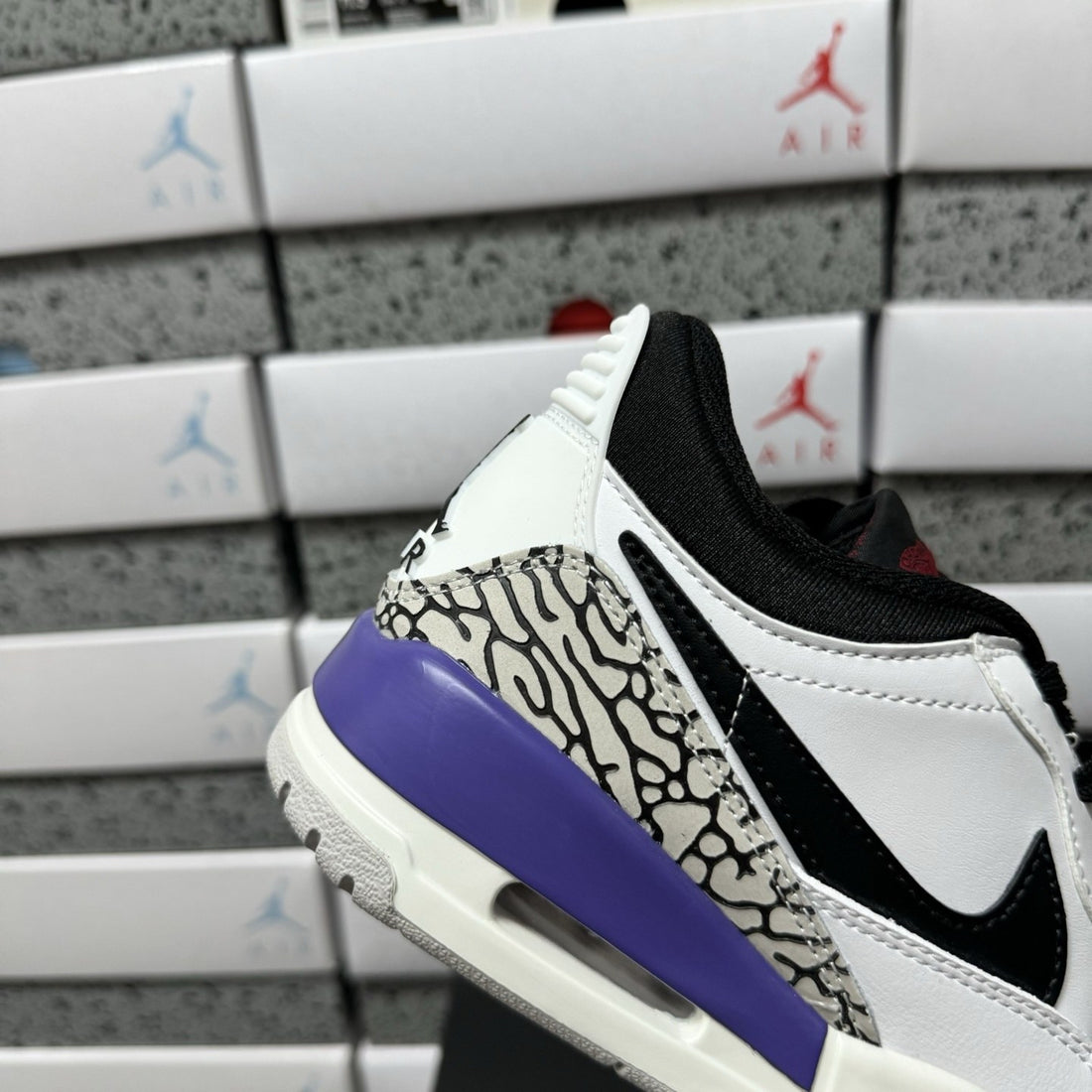 Jordan Legacy 312 Low White Black Purple