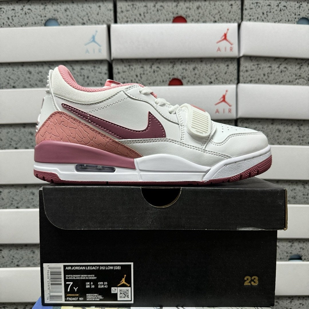 Jordan Legacy 312 Low White Pink Red