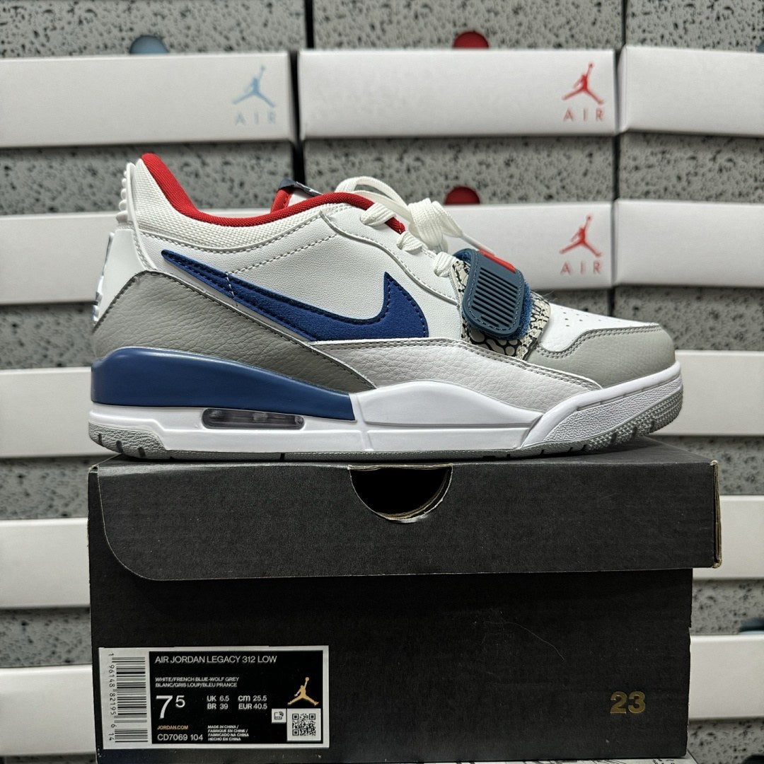 Jordan Legacy 312 Low White Royal Red