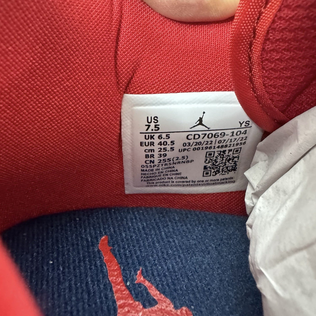 Jordan Legacy 312 Low White Royal Red